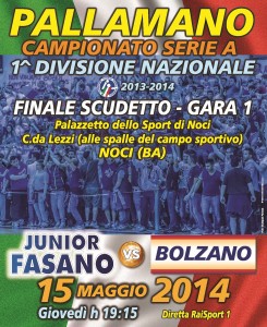 Junior Fasano Playoff 15 maggio 2014