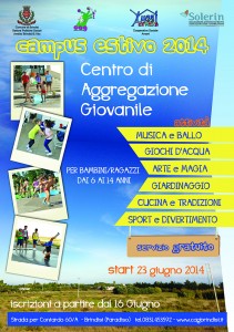 LOCANDINA CAMPUS ESTIVO 2014