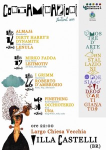Locandina Contaminazioni Festival - 12 - 30 luglio 2014 - Villa Castelli - BR