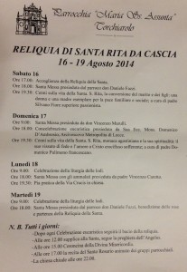 Il programma dal 16 al 19 Agosto