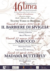Stagione lirica Brindisi 2015
