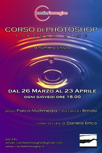 Locandina Corso di Photoshop - Cantierimmagine 2015 - Brindisi