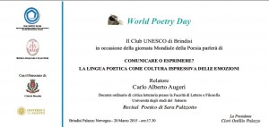 World Poetry Day