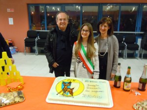 Laura Rossi con il padre Riccardo e la madre Paola