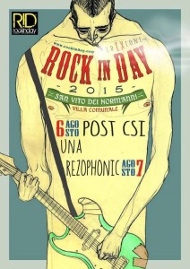 Locandina UFFICIALE ROCKINDAY 2015 - Vincitore Contest