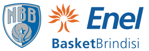 Logo congiunto Enel Basket Brindisi-scudetto per fondo bianco