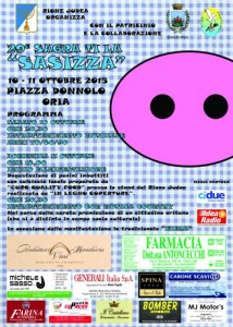 LOCANDINA SAGRA SAZIZZ.  35X50
