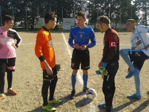 Giovanissimi saluto dei capitani Cedas-Ceglie