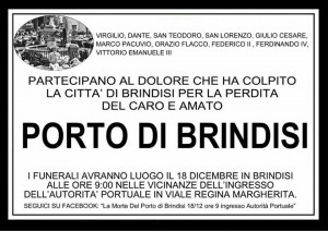 la morte del porto di brindisi