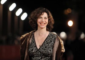 Italian actress Anna Galiena smiles as s
