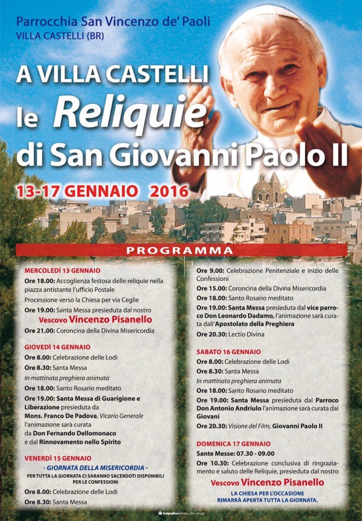 reliquie giovanni paolo ii