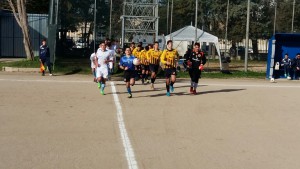 Ingressso in campo di Cedas e Lupiae Lecce Allievi