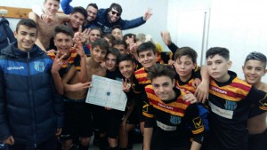 Giovanissimi Cedas negli spogliatoi dopo la partita
