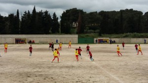Una fase di gioco tra Maglie e Cedas Allievi