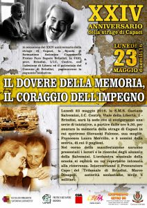 Locandina XIV Anniversario Capaci