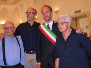 Zaccaria coi genitori ed il fratello