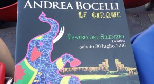 Cartellone de Le Cirque di Andrea Bocelli