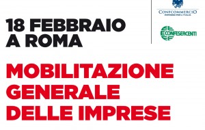 Confesercenti alla manifestazione nazionale del 18/2