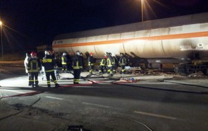 Deragliamento treno: Vigili del Fuoco a lavoro