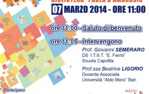 Venerdì 7 al Fermi di Francavilla F.na si presenta il progretto PON “Riproviamoci”