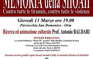 L’UniTre di Oria celebra la Giornata della Memoria