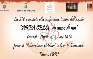 Da domani a Fasano “Area Celsi in festa”