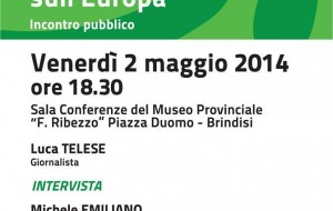 Sì Democrazia: venerdì 2 incontro con Michele Emiliano e Luca Telese