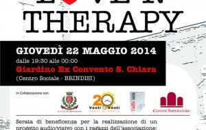 Domani “Love ‘n Therapy” all’ex convento Santa Chiara