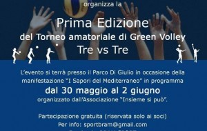 I edizione del torneo amatoriale di green volley 3vs3