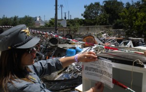 Action Day: sequestrata area abusiva adibita a deposito rottami