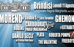 Stasera a Brindisi Moreno è la stella del Ciccio Riccio in tour