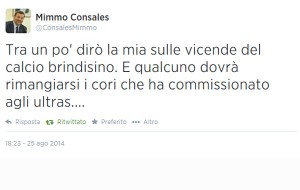 Consales sul calcio: “Tra un po’ dirò la mia e qualcuno dovrà rimangiarsi i cori”