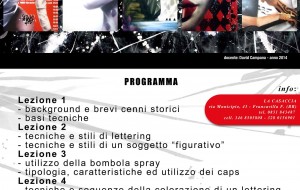 Al via il nuovo corso di Aerosol Art organizzato dal Centro Artistico Culturale La Casaccia