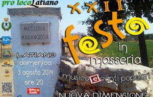 A Latiano arriva la XII edizione della Festa in Masseria