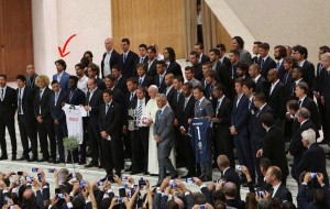 Ex calciatore del Brindisi da Papa Francesco assieme a Maradona, Baggio, Buffon e Del Piero