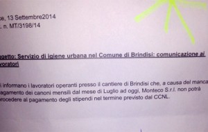Monteco non paga gli stipendi: gli operai in stato d’agitazione