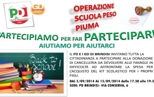 PD e GD raccolgono materiale scolastico da donare alle famiglie in difficoltà