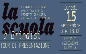 Lunedì 15 a Brindisi il tour della scuola di Bollenti Spiriti