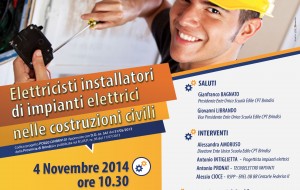 Scuola Edile: martedì l’evento finale del corso per elettricisti