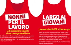 Nonni per il lavoro: pensionati Cgil fanno volantinaggio vicino alle scuole