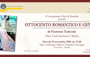 Soroptimist: giovedì si presenta il libro “800 romantico e generi” di Fiorenza Taricone