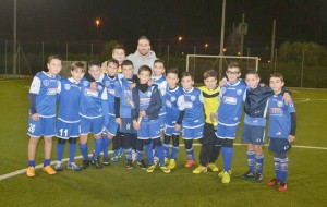 Hernan Molinari si allena con i ragazzi della Scuola Calcio