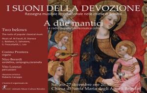 Suoni della Devozione: stasera “A due mantici” alla Chiesa degli Angeli