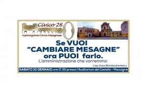 L’Associazione Civico 26 presenta l’incontro “L’Amministrazione che vorremmo”