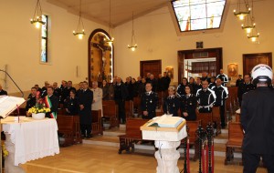 Una messa a Jaddico per celebrare San Sebastiano, patrono dei Vigili Urbani