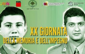 XX Giornata della Memoria e dell’Impegno: venerdì la cerimonia di adozione delle vittime di mafia, De Falco e Sottile