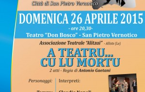 “A teatru … cu lu mortu” chiude la rassegna teatrale Domenico Modugno
