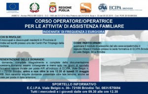 ECIPA Brindisi organizza corso di formazione per Assistente Familiare