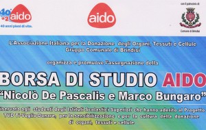 Aido: sabato la cerimonia di premiazione della borsa di studio “Bungaro-De Pascalis”