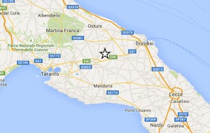 Terremoto alle porte di Oria: scossa avvertita in tutta la provincia di Brindisi
